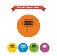 Open sign icons