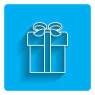 Gift box outline icon