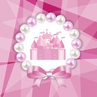 Princess Background with Castle Vector Illustration N8