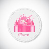 Princess Background with Castle Vector Illustration N10