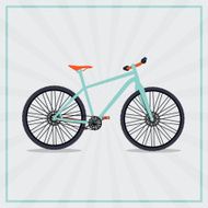 Retro Bicycle Background Vector Illustrator N9