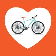 Retro Bicycle Background Vector Illustrator N10