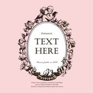 Hand Drawn Cupids Card Design Valentine's Day