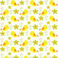 Pastel Bird Pattern