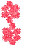 Vector abstract red squares background