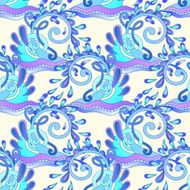 seamless decorative aquatic blue wave with sparks and drops back N2