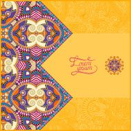 yellow floral ornamental template with place for your text N2
