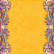 yellow floral ornamental template with place for your text N3