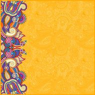 yellow vintage floral background for your design