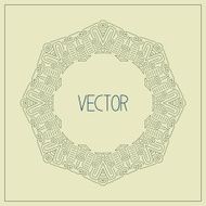 abstract hipster line art frame N2