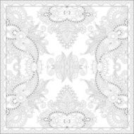 unique coloring book square page for adults - floral authentic N23