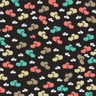 Colorful Hearts Background