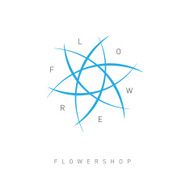 Floral logo template for Flower shop Beauty salon Spa center