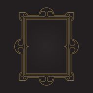 Vector picture frame with space for text Design template