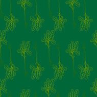 Seamless floral pattern green and summer seasonal vector background N2