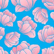 Abstract Elegance pattern with floral background N4