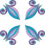 floral ornament painted hands N2