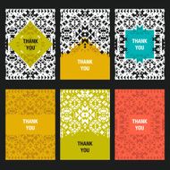 Vector abstract card templates