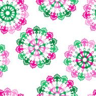 Seamless pattern with colorful flowers N5