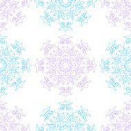 Ornamental round seamless lace pattern N3