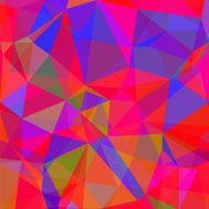 Abstract Red Blue Polygonal Background