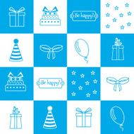 seamless pattern Birthday birthday party