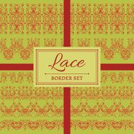 Lace abstract border set N2