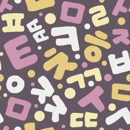Korean alphabet pattern N5