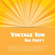 Vintage sun
