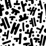 Korean alphabet pattern N8