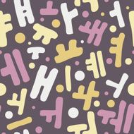 Korean alphabet pattern N11
