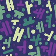 Korean alphabet pattern N12