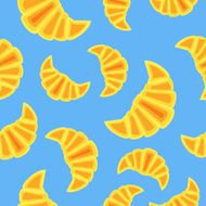 Seamless pattern with croissants N2