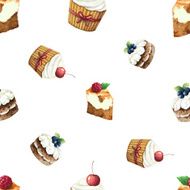 Watercolor seamless pattern N33