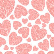 seamless background hearts of different sizes thread N3