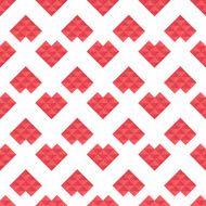 seamless pattern hearts of triangles