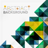 Abstract geometric background Modern overlapping triangles N398