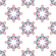 Seamless vector geometric abstract pattern Creative round shapes made of N90