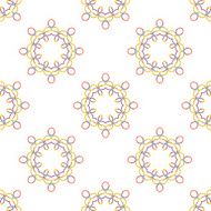 Seamless vector geometric abstract pattern Creative round shapes made of N91