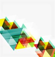 Abstract geometric background Modern overlapping triangles N409