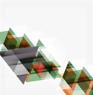 Abstract geometric background Modern overlapping triangles N410