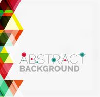 Abstract geometric background Modern overlapping triangles N411