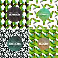 Vector set of colorful seamless geometric patterns Modern stylish abstract N15