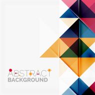 Abstract geometric background Modern overlapping triangles N414