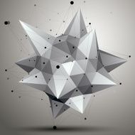 Spatial technological contrast shape polygonal object