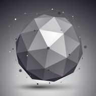 3D mesh modern stylish abstract background origami structure