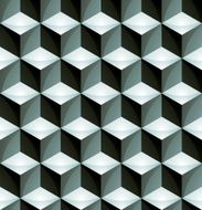 Regular colorful textured endless pattern 3d cubes