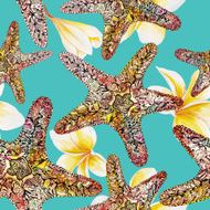 Watercolor Travel Sea Pattern