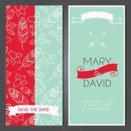 Vintage vector card templates N3