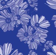 Seamless pattern with flowers chrysanthemums N8